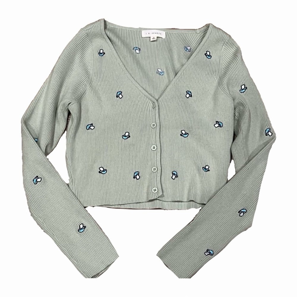 NWT Pacsun Green Mushroom Sweater